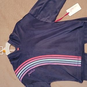 Justice Girls PJ Set in Slate Blue - Large